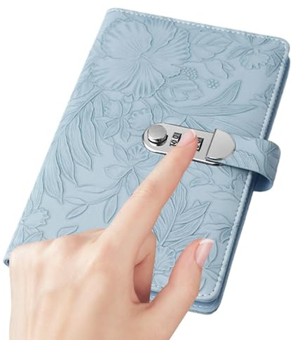 Cahier de classeur économique avec serrure à 3 chiffres - Cuir | Planificateur budgétaire sécurisé Organisateur d'enveloppes de trésorerie pour pigistes en Utilisation de bureau à