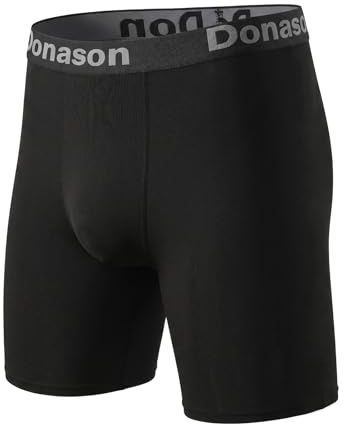 Donason Youth Boy's Compression Shorts Kids Running Shorts Sports Base Layer Soft Fabric Breathable Underwear Boys Lightweight Quick Dry Tights Workout Leggings for Cycling Basketball Football Surfing