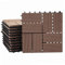 Mendler WPC Bodenfliese Rhone, Holzoptik Balkon/Terrasse, 11x je 30x30cm = 1qm Vierecke - Premium Coffee
