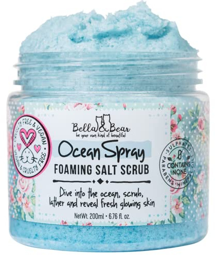 Bella & Bear Ocean Spray Scrub, No Sulphates, Parabens, No Harmful Chemicals, Cruelty-Free, Vegan-Friendly, Exfoliating, 6.7oz