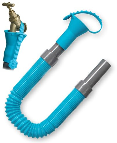Accesorios para caravanas Colapz - Manguera de llenado Plegable de Acuario de Agua Dulce - Manguera de Maletero Extensible de 1 m con Bolsa para llenar su Recipiente de Agua Potable