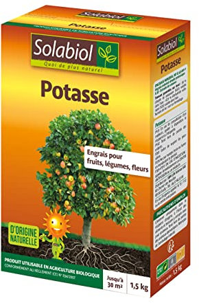 Solabiol | SOPAS15G10N | Potasse | Etui 1,5 Kg | pour Une Bonne Fructification.
