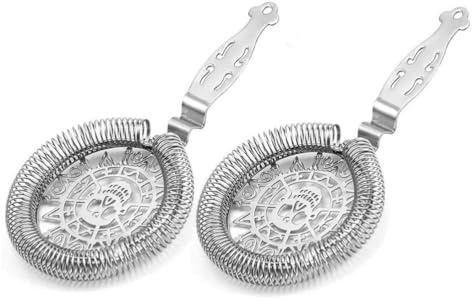 Scolapasta da cocktail professionale in acciaio inossidabile 304 materiale da bar accessori da barista mixologia cocktail Strainer Set di 2 pezzi