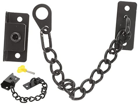 YARNOW Catena Di Sicurezza Per Porta Interna in Acciaio Inossidabile Regolabile Blocca Finestre e Porte Per Protezione Ragazzo Ragazza Ragazza e Animali Serratura Antifurto Per Casa Hotel