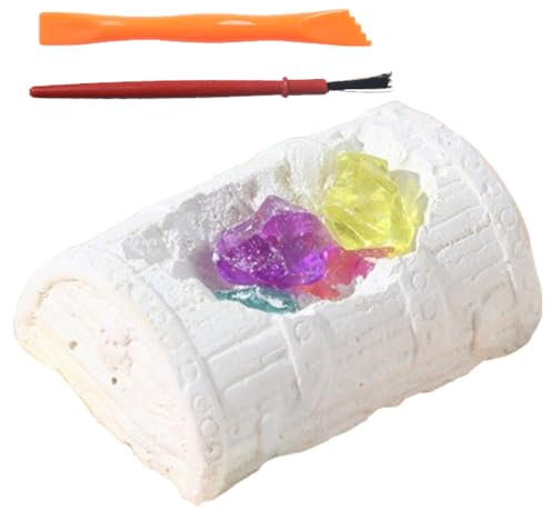 Edelstein-Ausgrabungsset, Edelstein-Ausgrabungsset für Kinder,Dig For Gems Piraten-Ausgrabungsset - Kristall-Grabspielzeug für Kinder, Edelstein-Grab-Wissenschaftsspielzeug, Gemologie-Bergbau-Abenteue