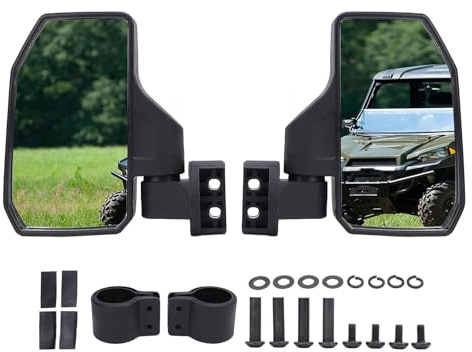 UTV-speglar UTV Sidospegel Vikbar Passform för XP Turbo Pro 900 Justerbar Klar Sikt Stabil UTV Backspegel Byte Sida Vid Sida Tillbehör