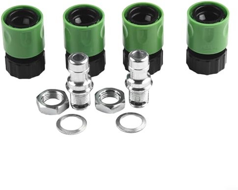 Homeponnew Kit de nettoyage pour tondeuse à gazon – 10 pièces pour tondeuses autoportées, tondeuses et souffleuses à neige (buses et connecteurs rapides)