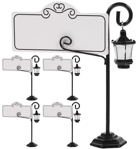 DECORNIJIA Soportes para Números de Mesa con Pinza para Notas 5 Unidades Metal Resistente Color Dorado Portatarjetas de Boda para Banquetes Restaurantes y Eventos Obsequios