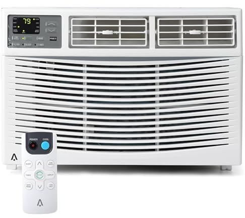 8000 BTU Window Air Conditioner, Energy Saving Window AC Unit with WiFi, Remote Control, App Control & Timer Function for Bedroom, Office, Living Room