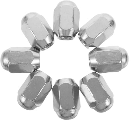Generic 8 Tuercas de Rueda M10x1.25 para Neumáticos de 10/12/14 Pulgadas, Accesorio Metálico Anticorrosivo para Atv y Karts, Piezas Automotor Resistentes para Instalación Segura Offroad