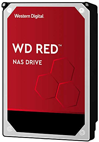 Western Digital 6TB NAS 3.5-inch SATA III 6Gbps 64MB Cache Hard Drive Red Model WD60EFRX