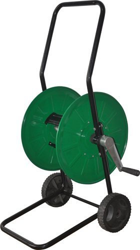 Papillon Avvolgitubo in Metallo 50mt Verde - Carrello avvolgitore Tubo irrigazione -