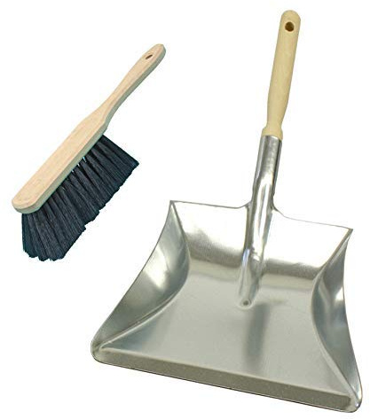 Brushmann Large Dustpan / Hand Shovel and Hand Brush Set (Soft Bristle)