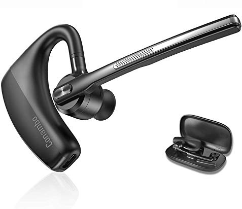 Conambo Bluetooth Headset 5.2 with CVC8.0 Dual Mic Noise Cancelling Bluetooth Earpiece 16Hrs Talktime Wireless Headset for Truck Driver iPhone Android Cell Phones