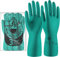 ACE - Guantes Nitrilo Heisenberg 3 pares resistentes a los productos químicos para trabajos domésticos e industriales, sin látex, impermeable, para limpieza y vajilla - EN 388/374-1/374-5 - L