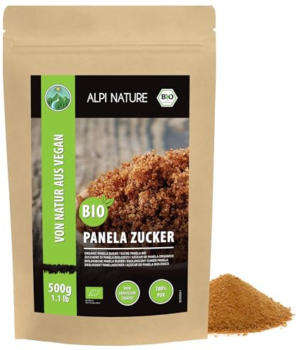 Alpi Nature Panelasocker BIO 500g, Oraffinerat Rårörsocker, Panela Socker, Naturligt Sötningsmedel