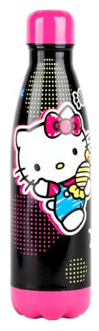 Konix Hello Kitty Vacuum Flask Stainless Steel 500 ml Sweets Motif Black
