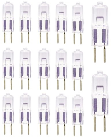 UGEFKMQ G5.3 Lámparas Halógenas 24V 35W Bombilla Halógena G5.3 Tipo Jc G5.3 Base Bipin Blanco Cálido Regulable 20Pc 50W