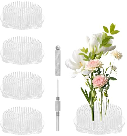 5 Piece Flower Frog Set for Arranging Flowers Flower Frogs for Arrangements Decorative Flower Holder Ideal for Plant Decorations Art Displays Home Office Decor
