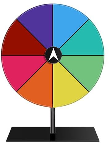 Wheel Spinner - Ruota Dei Premi In Acrilico, Tabellone Da Gioco Cancellabile In Piedi, Ruote Portafortuna Colorate | Gioco Della Per Mostre, Carnevali, Festival, Riunioni Annuali, Feste, Radun