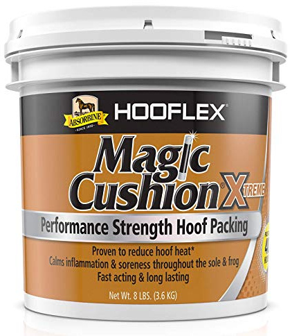 Absorbine Hooflex Magic Cushion Xtreme Hoof Packing, Veterinary Formulated Strong, Fast-Acting Relief, Reduce Hoof Heat for up to 24 Hours, 8lb Tub