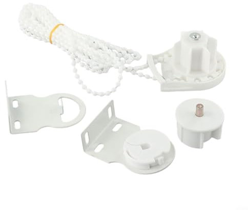 38MM Roller Blind Spares with Metal Bracket and Bead Chain,Metal Bracket Roller Blind Fittings Spare Kit,Spares Set Blind Parts Replacement