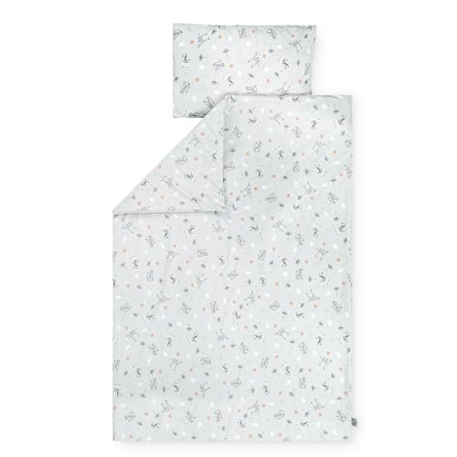 Julius Zöllner Bettwäsche Jersey Savanne grau, Gr. 100x135 und 40x60 cm, Kinderbettwäsche, Schadstoffgeprüft