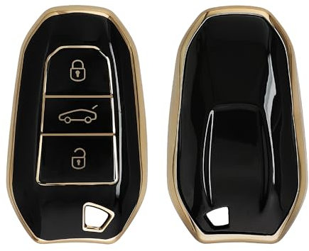 kwmobile Cover Chiave Auto Compatibile con Opel con 3 tasti Smartkey (Keyless Go) - Custodia Chiavi Auto Copri Telecomando - Copertina Chiave - Copertura in Silicone TPU