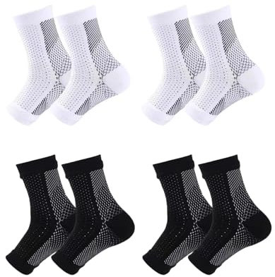 Hanwin Orthopädische Kompressionssocken, Kompressionsstrümpfe Damen 4 Paar, Kompressionsstrümpfe, Kompressionsstrümpfe Herren, Compression Socks
