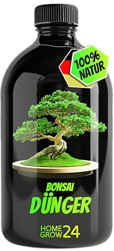 HOMEGROW24 Engrais pour Bonsaï, Engrais pour bonsaïs, 500 ml, complexe de substances vitales avec des micro-organismes efficaces et du charbon organique pour plantes, 100% naturel