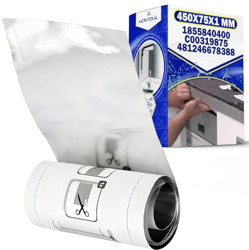 Dishwasher Guard Foil 450 x 75 x 1 mm with the Original Code 1855840400 for Beko for Lamona C00319875 for Indesit 481246678388 for Whirlpool - MONTERAL