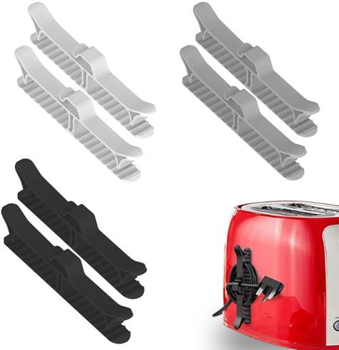 keyxer 6 pcs enrouleurs de câbles, organisateur de câbles pour appareils électroménagers, support de câbles pour cuiseur à riz de cuisine, clips de câbles autocollants et organisateur de câbles
