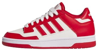 adidas Unisex - Bambini e Ragazzi Rapid Court Low Junior Shoes, Team Colleg Red/Cloud White/Ftwr White, 38 2/3 EU