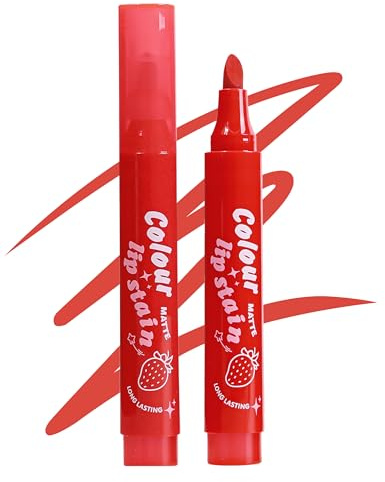 Jutqut Matt Lip Stain Markör, långvarig läppkonturpenna, vattentät tatuering läpliner, ingen överföring och naturlig läpp-bläckmarkör, permanent läpliner pencil, högpigmenterad blixt #01
