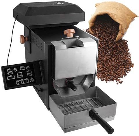agreilduite Coffee Roaster, Automatic Coffee Bean Roaster, Coffee Roaster Machine, Smokeless Coffee Bean Roaster For Home/Commercial Use, With 9 Baking Curve, For Light/Medium/Dark Roasts,100-300g