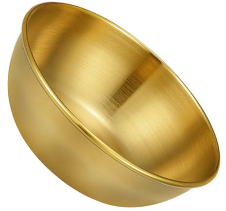 Veemoon Bol à Sauce en Acier Inoxydable Doré Coupelle Ronde Compacte pour Condiments et Dips Petit Plat à Apéritif Polyvalent Bols à Ingrédients Résistants la Cuisine et Restaurant