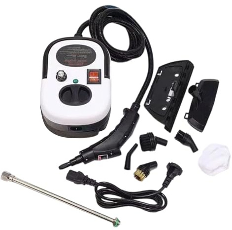 FmtwPhn Limpiador A Vapor | Potente Vaporizador de Alta Presión 2500W con 6 Niveles,Para Cocina, Baño - Para Limpieza de Coche Cocina Tapicería y