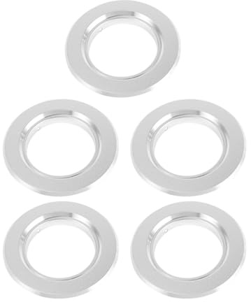 Healifty Protectores Metálicos Antimordeduras para Caja Nido de Pájaros, Anillos de Repuesto de 55 Mm, 5 Piezas, Accesorios para Suministros de Aves y Pajareras, Uso para Cría y Protección