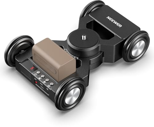 NEEWER DL400 Carrello Slider Motorizzato per Fotocamera Aggiornato con Controllo App, Doppio Motore e Ruote Antiscivolo, Autonomia 5h, Compatibile con GoPro iPhone Samsung Smartphone DSLR Videocamera