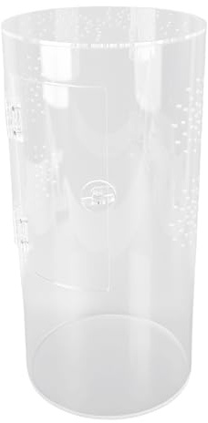 ZDAGELD Recinto Cilíndrico Transparente para Arañas Saltarinas, Recinto para Reptiles, Lagartos y Arañas Saltarinas, Escalada Vertical, Puerta Frontal Abatible, Visibilidad de 360