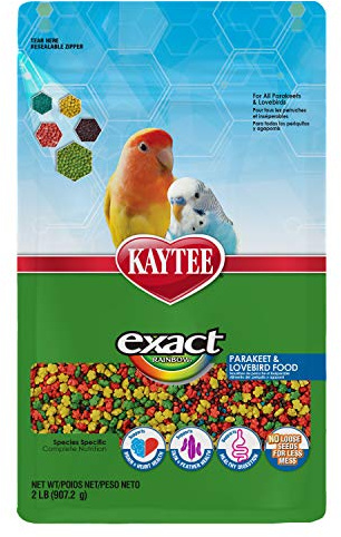 Kaytee Exact Rainbow Parakeet & Lovebird Food, 2-Pound