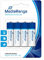 MediaRange MRBAT104 Mignon AA|LR6- Pilas alcalinas no recargables 1,5 V, AA, Color Blanco y Azul