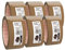 Packband Nopi® Pack 66 m x 50 mm, braun Set zu 6 Stück