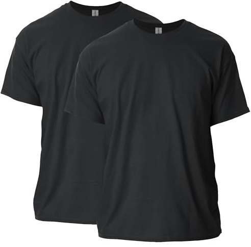 Gildan Adult Ultra Cotton T-Shirt, Style G2000, Multipack, Black (2-Pack), 3X-Large
