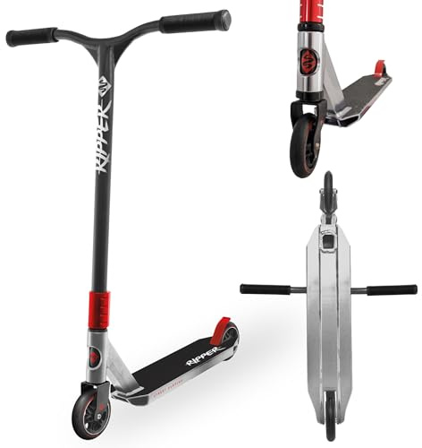 Streetsurfing Stunt Scooter Ripper, Design: Silver-Red-Black, 500319