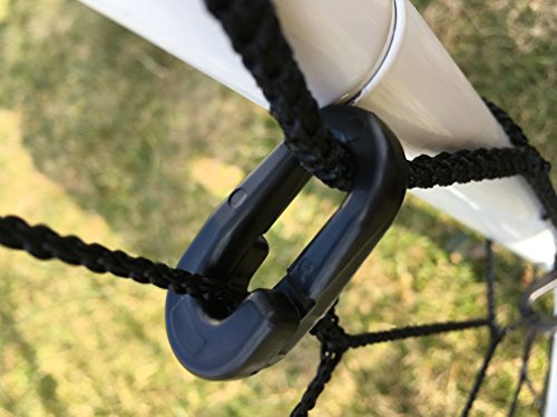 Attaches Type maillon brisé pour Filets Pare Ballon | Traitées Anti-UV, 40 Pièces, Noir.