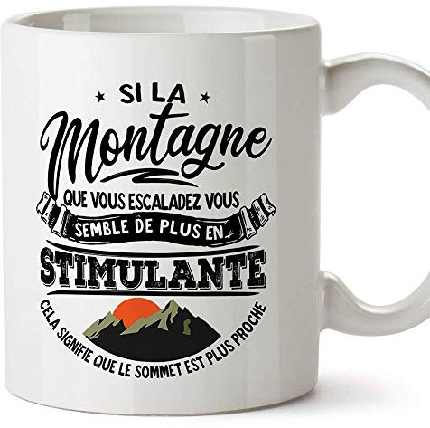 Mugffins Tasse/Mug pour motiver - Si la Montagne Que Vous escaladez... Idées de Cadeaux positifs de Motivation