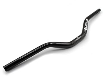 Blitzrad ® Fixie Bar High Fahrrad Lenker aus 6061-T6 Aluminium, 25.4 mm Klemmung, 645 mm Breite, 58 mm Rise, schwarz