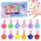 ETYJO Kinder Nagellack Mädchen Set 12 Farben Kindernagellack Ungiftig, Wasserbasierter Schnelltrocknend nagellack set kinder Geschenkset für Mädchen