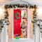 200 x 90 cm Weihnachten Tür Abdeckung Dekoration Haustür Decke Wand Hängen Banner Fotografie Hintergrund für Weihnachtsfeier Feiertag Winter Neujahr Toilettentür Deko (Weihnachtskatzen und -hunde)